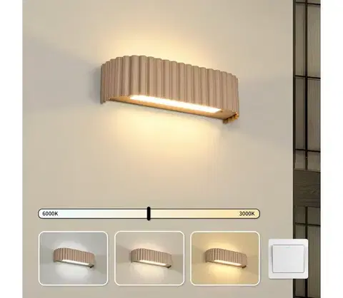 Svietidlá BRILAGI - LED nástenné svietidlo FALCON MODERN LED/10W/230V 30 cm 3000/4500/6000K béžová BRI961