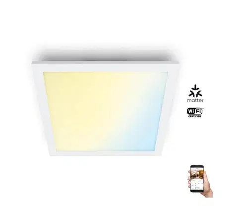 Svietidlá WiZ - LED Stmievateľné stropné svietidlo SUPERSLIM LED/12W/230V biela Wi-Fi 8719514554894