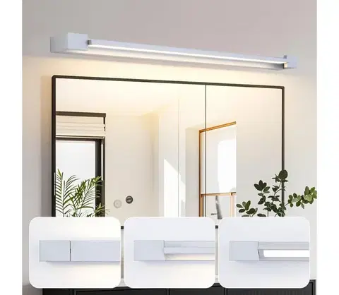 Svietidlá BRILAGI-LED Kúpeľňové zrkadlo s osvetlením AQUA LINE LED/24W/230V 90 cm IP44 matný chróm BRI343