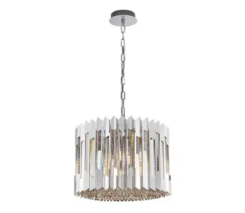 Svietidlá  Krištáľový luster na reťazi RITZ 7xE14/40W/230V chróm ML0394