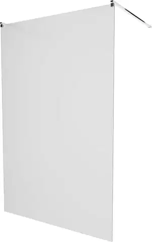 Sprchové dvere MEXEN/S - KIOTO samostatne stojaca sprchová zástena 100 x 200, matné sklo 8 mm, chróm 800-100-002-01-30