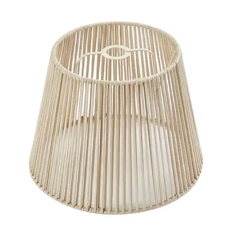 Tienidlo na lampu Vonkajšie tienidlo s béžovým lanom IP54 40/28/30 - Jayla