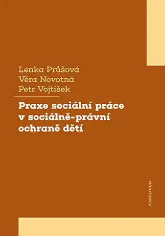 Sociológia, etnológia Praxe sociální práce v sociálně-právní ochraně dětí - Lenka Průšová,Věra Novotná,Petr Vojtíšek