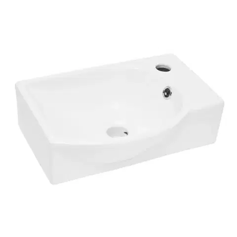 Umývadlá Umývadlo SAT Brevis 40,5x28 cm otvor pre batériu vpravo SATBRE4028R SATBRE4028R