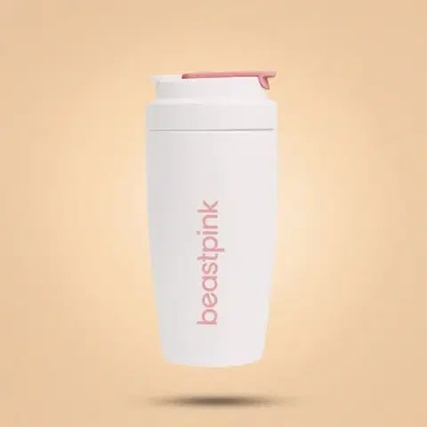 Športové fľaše BeastPink Termohrnček 500 ml White