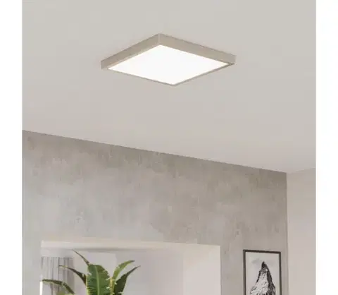Svietidlá Eglo 901322 - LED stropné svietidlo FUEVA LED/13W/230V 2700/4000/6500K 29x29 cm chróm 901322