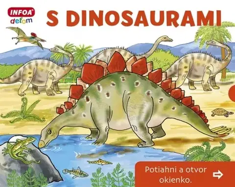 Leporelá, krabičky, puzzle knihy Otvor okienko - S dinosaurami
