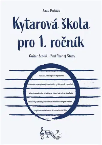 Hudba - noty, spevníky, príručky Kytarová škola pro 1. ročník - Adam Pavlíček