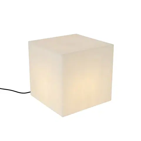 Vonkajšie stojanové svietidlá Inteligentné vonkajšie svietidlo biele 38 cm štvorcové vrátane LED A60 IP44 - Nura