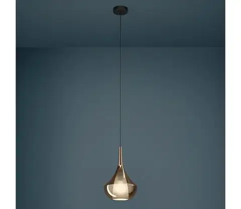 Svietidlá Eglo 390438 - Luster na lanku ALMOSTER 1xE27/28W/230V medený 390438