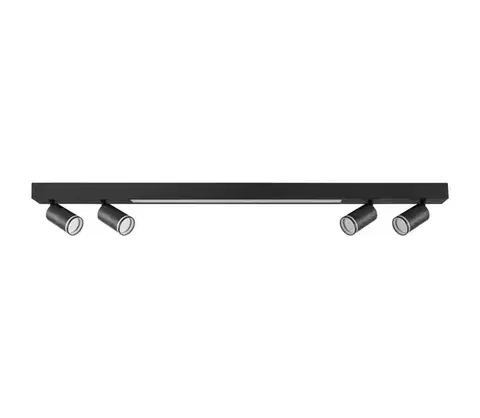 Svietidlá  LED Stropné svietidlo PARIS LED/24W/230V + 4xGU10/10W čierna 327406