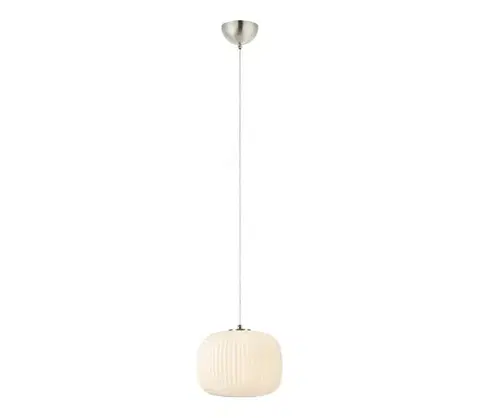Svietidlá Markslöjd 109008 - Závesné svietidlo na lanku SOBER 1xE27/40W/230V pr. 25 cm matný chróm 109008