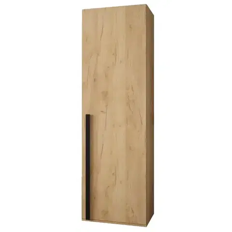 Šatníkové skrine Skriňa Miro dub craft/čierna matná