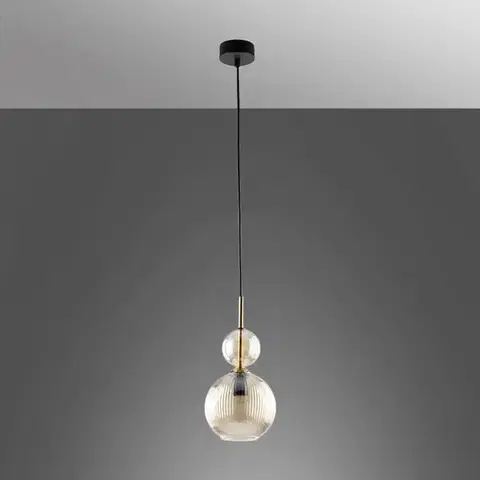Lampy do obývačky Luster SOPHIA COGNAC 11040 AMBER LW1