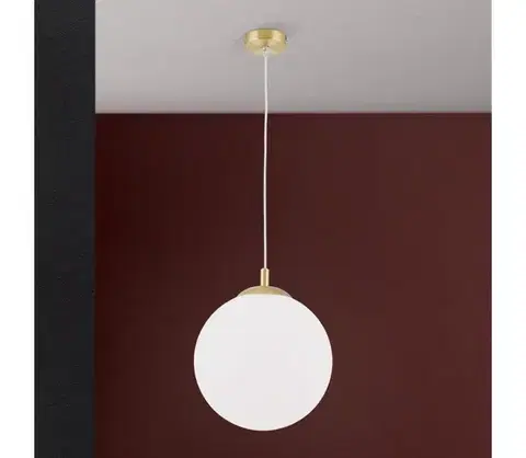 Svietidlá Orion - Luster na lanku MADIS 1xE27/60W/230V zlatý HL 6-1691/1 MS-matt