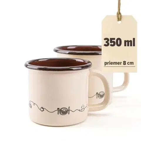 Hrnčeky a šálky Kinekus Hrnček 8cm/0,35L dekor Linea
