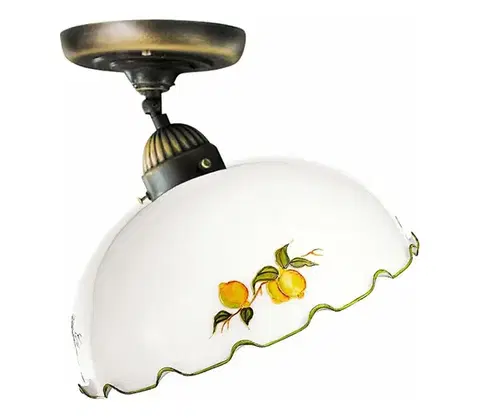 Svietidlá Kolarz 731.10.117 - Prisadené stropné svietidlo NONNA 1xE27/75W/230V, priemer 30 cm, s motívom citrónov 731.10.117