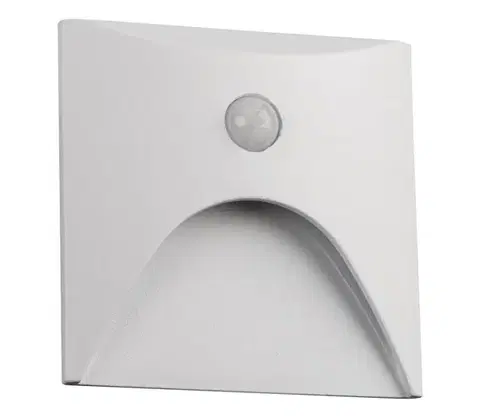 Svietidlá  39129 - LED schodové svietidlo so senzorom EXIN 2,5W/230V 3000K IP65 biele hranaté 39129