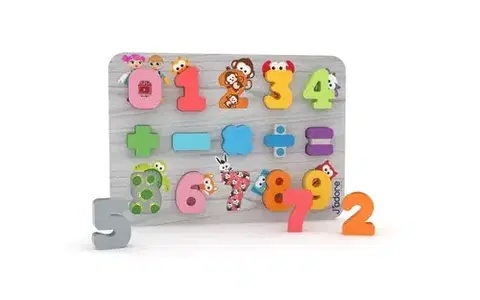 Abeceda, počítanie, hodiny J'ADORE Vkladacie puzzle čísla J'ADORE