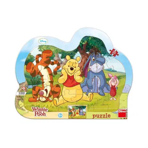 Do 49 dielikov Dino Toys Puzzle Medvedík Pú 25 Dino