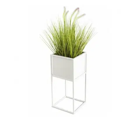 Stojany na kvetiny HowHomely Stojan na kvety 50x24 cm biela 10-1590/50/bialy