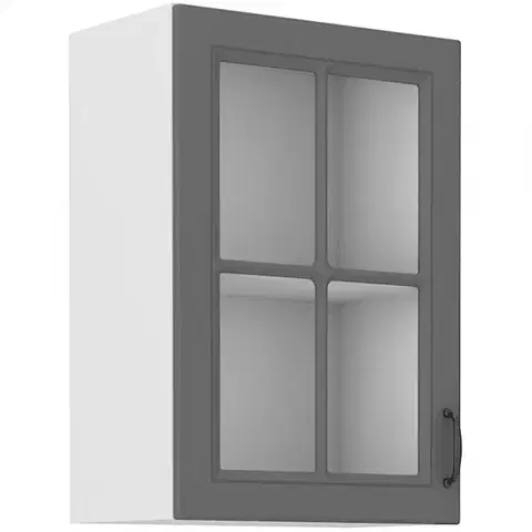 Kuchynské skrinky visiace Kuchynská skrinka Stilo dustgrey/biely 40gs/72 1f