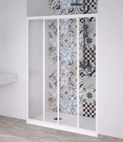 Sprchovacie kúty FORTE - Sprchové dvere PORTA NEW - FARBA rámu - Biela, Rozmer A - 110 - 120 cm OLNNC1FS120031