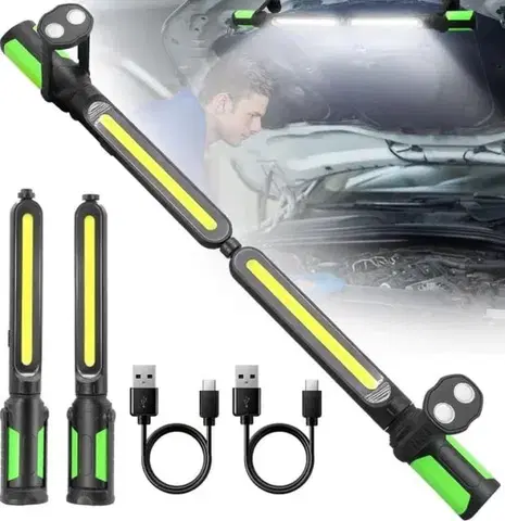 Čelovky SKVELER Lampa multifunkčná TANDEM LED SKVELER nabíjateľná, sada 2ks