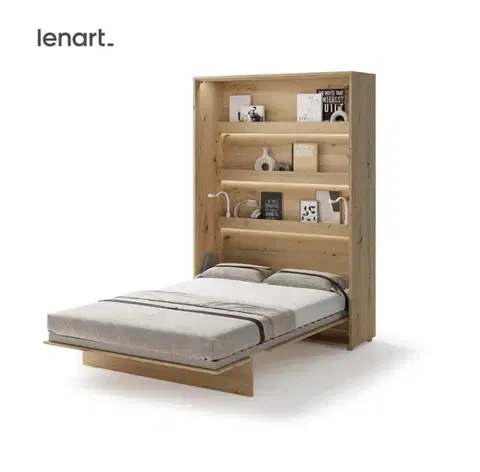 Postele Dig-net nábytok Sklápacia posteľ Lenart BED CONCEPT BC-01 dub artisan | 140 x 200 cm