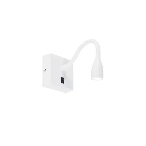 Nástenné osvetlenie Moderná flexibilná nástenná lampa biela LED - Flex