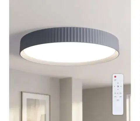 Svietidlá BRILAGI - LED stmievateľné stropné svietidlo LUCIA LED/60W/230V pr. 59 cm sivá + diaľkový ovládač WO800-OEM39-60