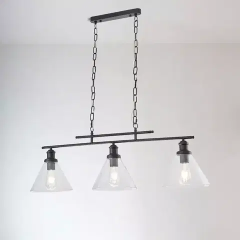 Moderné lampy do obývačky Luster 2022062 BLACK E27 LW3