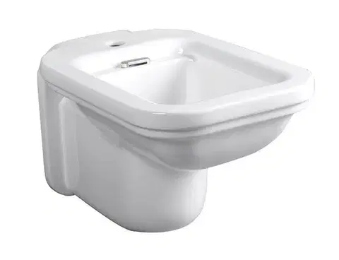 Doplnky do kúpeľne KERASAN - WALDORF bidet závesný 37x55cm, biela 4125K1