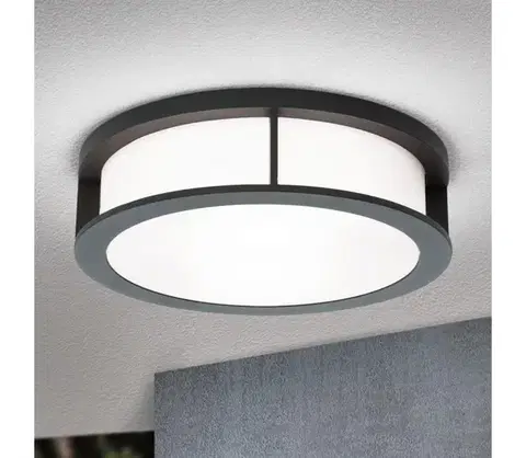 Svietidlá Orion - Vonkajšie svietidlo HENRY 2xE27/15W/230V priemer 30 cm IP44 antracit AL 11-1207 anthrazit