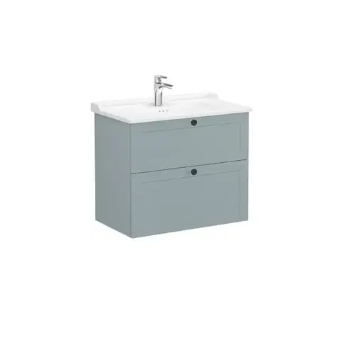 Kúpeľňový nábytok Koupelnová skříňka s umyvadlem VitrA Root 80x67x46 cm zelená mat ROOTC80GINTC ROOTC80GINTC