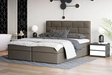 Manželské postele WALENT boxspringová posteľ 140x200, Itaka 48