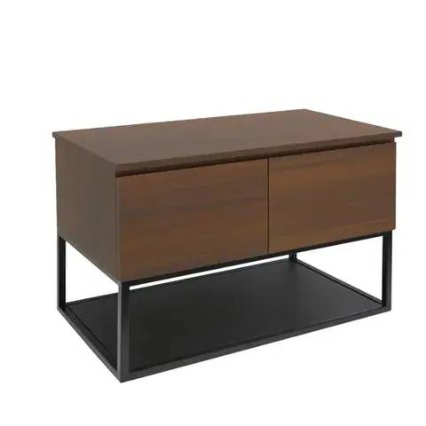 Kúpeľňový nábytok Kúpeľňová skrinka s krycou doskou SAT B-Way 119x30x45 cm orech mat BWAY120NUTDESK BWAY120NUTDESK