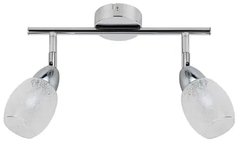 Nástenné svetlá Nástenná lampa 2X6W LED okrúhla chrómová RICO