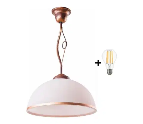 Svietidlá BRILAGI - LED Luster na tyči ANTICO 1xE27/60W/230V bronz patina 8590828606628