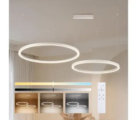 Svietidlá BRILAGI - LED stmievateľný luster na lanku PORTOFINO LED/98W/230V biela + DO BRI516