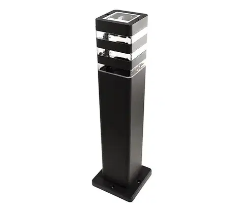 Záhradné lampy  Vonkajšia lampa SANTA 1xE27/60W/230V 50 cm IP54 čierna SKU013653