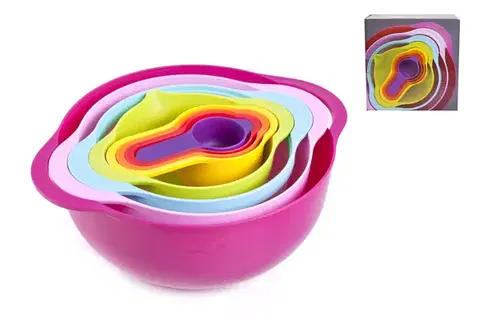 Misy a misky MAKRO - Sada misiek 8ks Duha