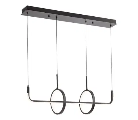 Svietidlá Redo 01-2705 - LED luster na lanku OLIMP LED/40W/230V 3000/4000/6500K čierna 01-2705