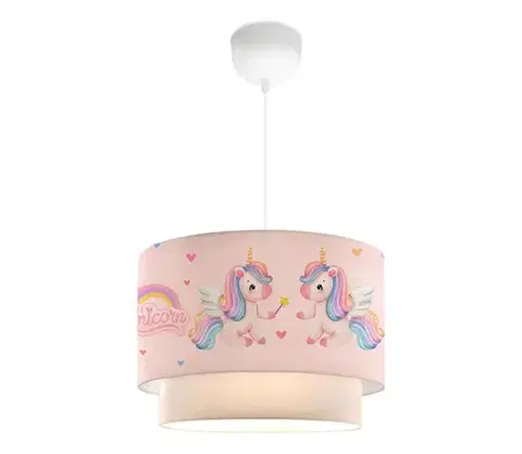 Svietidlá  Detský luster CANDY 1xE27/40W/230V ružová 780SGN4669