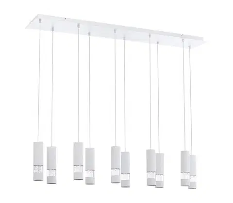 Svietidlá Eglo 39703 - LED Luster na lanku BERNABETA 10xGU10/5W/230V biela 39703