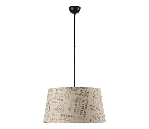 Svietidlá ONLI - Luster na lanku MAIDA 1xE27/15W/230V pr. 50 cm hnedá 4876/S50