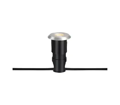 Záhradné lampy Markslöjd 107716 - LED vonkajšie zapustené svietidlo GARDEN24 0,8W/24V IP44 čierna/matný chróm 107716