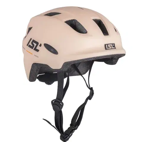 Helmy a prilby na in-line Detská cyklo prilba s LED svetlom ISL Lumitto Peach Beige - XS (48-54)