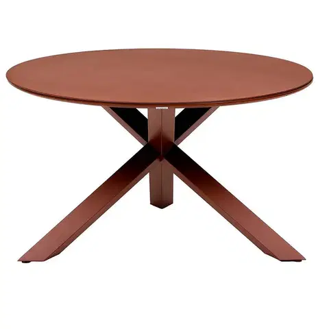 Stolčeky Hliníkový jedálenský stôl ORIENT ø 130 cm (terracotta)
