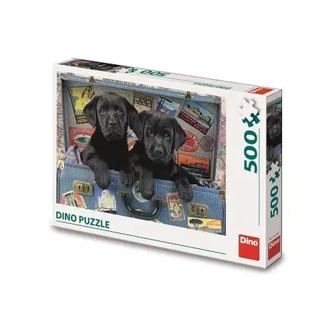 500 dielikov Dino Toys Puzzle Šteniatka v kufri 500 Dino